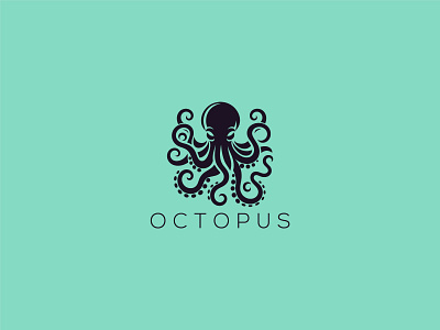 Octopus Logo animal creature gaming logo jelly fish jelly fish logo kraken kraken logo octopoda octopus octopus logo protection squid tentacles under water web website