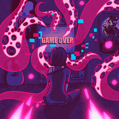 Escapism games illustration procreate