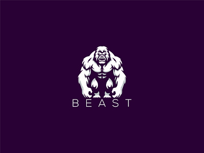Beast Logo app logo attack beast beast attack beast logo game gaming logo gorilla gorilla apes beast gorilla beast gorilla warrior illustrations king kong monster silver back warrior warrior beast