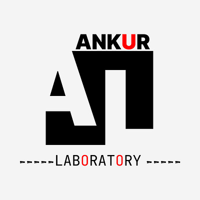 " ANKUR LABORATORY " Logo Design 3d branding graphic design logo