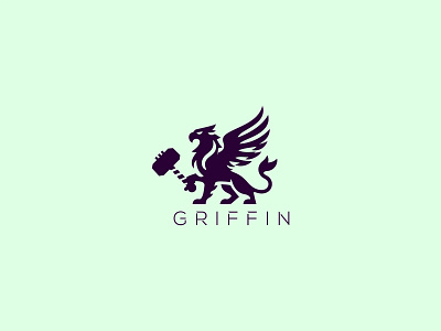 Griffin Logo creature eagle logo eagle thor fantasy finance gaming logo griffin logo griffin thor griffin thor logo griffon gryphon illustration rebirth security strength thor thor logo thor security website wings