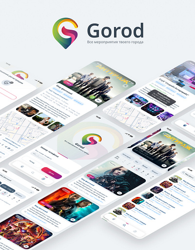 Gorod App app design ui ux