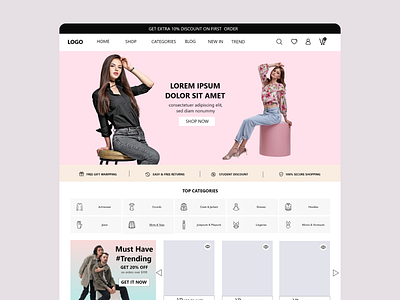Full Page Selling Funnel eCommerce Website Design ecommerce website selling funnel ui ux web website website design