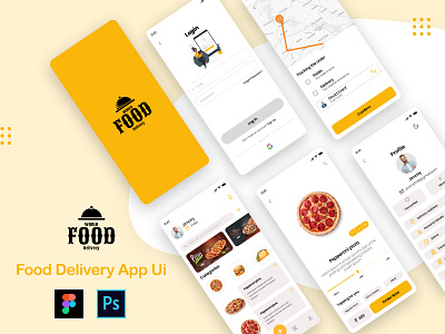 Food delivery app ui graphic design ui