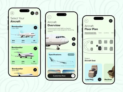 Bombardier Flight Deck App Design aircraft airplane app design best app design bombardier configuration configurator flight booking flight deck flight deck app design mobile mobile app mobile app ui ui design uxdesign