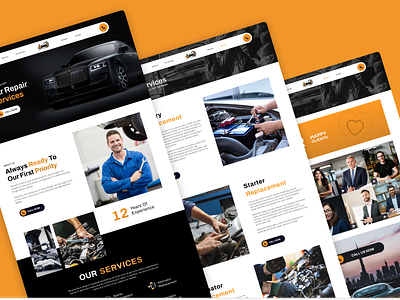 Car Repair Services Website | Automobile Repair Shop automobile repair shop branding car repair website car repairing shop car service website design graphic design logo ui ux