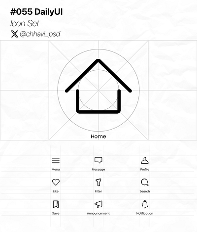 #055_DailyUI Icon Set app dailyui design figma graphic design icon set icons interface presentation ui vectors