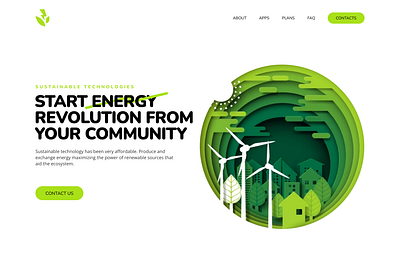 Web Re-Design - QClay Sustainable Energy design logo typography ui