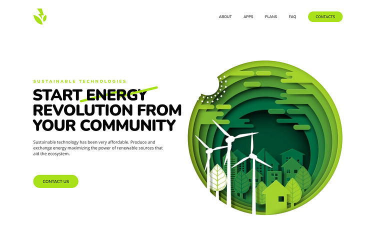 Web Re-Design - QClay Sustainable Energy by Lazar Perovic on Dribbble