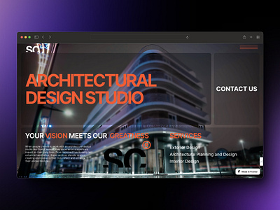 Stark Concept Architectural Design Studio Website Design design framer framer website framer website design framer website development ui uiux design website design