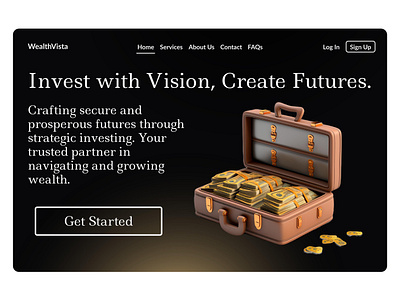 Website for Investors - WealthVista design ui ux uxui web webdesign website