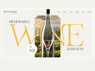 Wine Journey animation branding creative ecommerce figma igorvensko luxury modern motion travel ui web design website wine