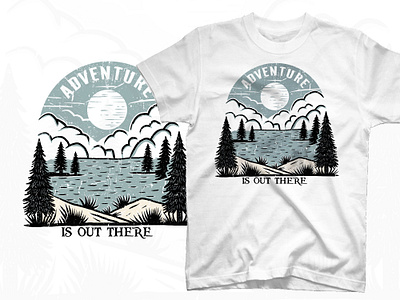 Adventure is out there lake t shirt design hawaii