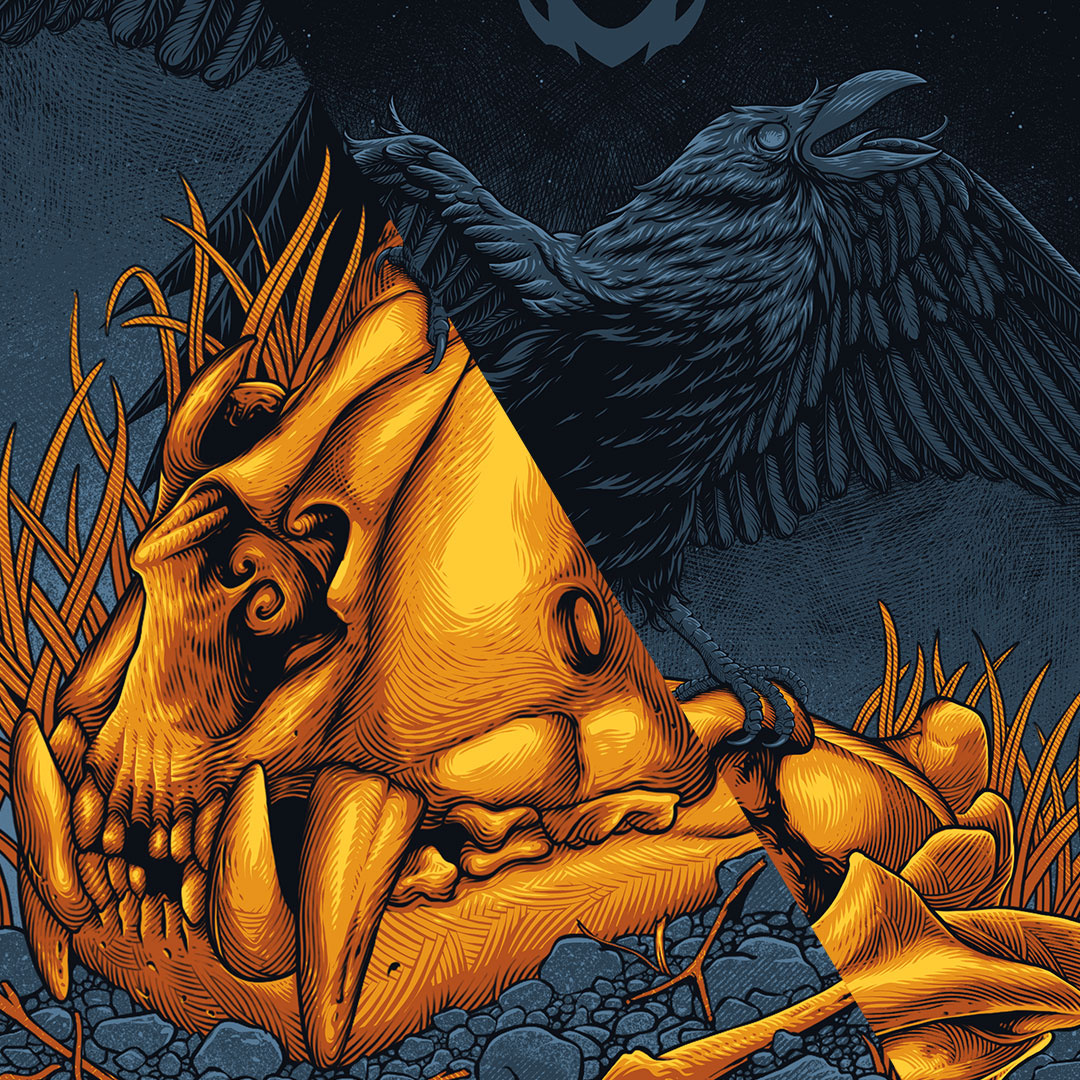 Raven darkart forsale goldart hatching illustration photoshop raven tshirt