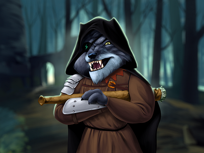 Wolf robber artwork character character design concept art game design illustration