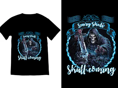 SKULL TSHIRT fishing tshirt graphic design retro design summer tshirt tshirt design typography tshirt vintage tshirt