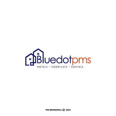 Bluedotpms Logo branding graphic design hoteling hotels logo logodesign