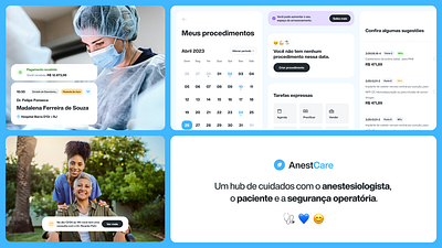 AnestCare 🇧🇷 UX/UI Design b2b b2c branding brazil components design health interface mobile responsive startup styleguide ui ui kit ux web