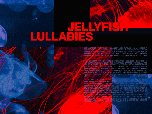 Visual communication for Jellyfish Lullabies / Die Aufgabe art branding cover art graphic design logo music poster smm social media content visual communication visual identity visuals