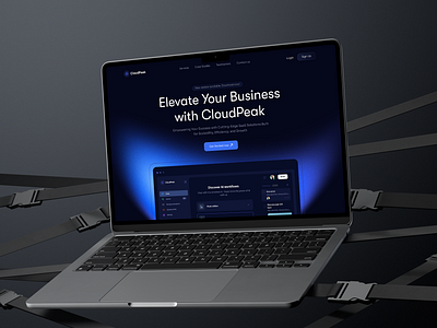 Cloudpeak - SaaS website Design akramhs design landing page landing page design saas saas landing page saas website design ui ui design uiux uix ux web web ui website design website ui website ui design website uiux design