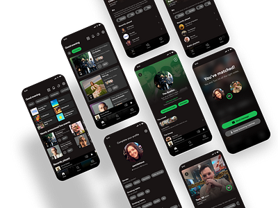 Finding live events and concert buddies in Spotify app design mobile design product design spotify ui user research user testing