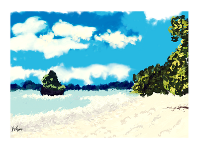 Sea Shore 2d 2d character 3d animation art artwork branding design graphic design illustration logo motion graphics ui ux vector