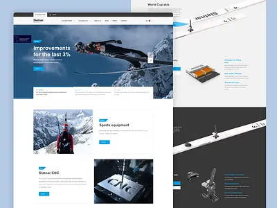 Complete web design from scratch | Slatnar.com figma graphic design interaction design responsive design ui ux uxui design visual design web design website design winter sports wireframing