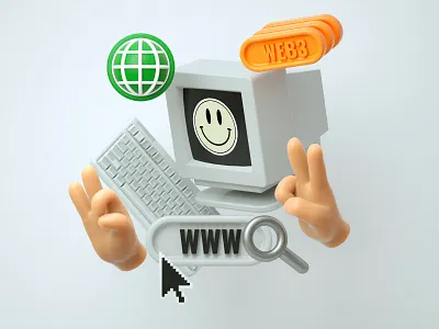WEB3 3D Illustration 3d designer illustration render