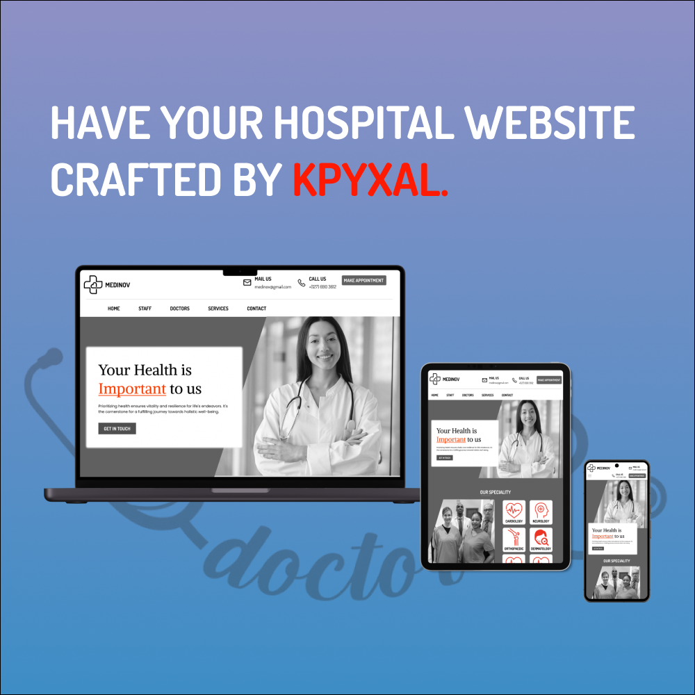 Hospital Website design ||- Kpyxal Solutions LLP branding graphic design hospital hospital website design ui uiux webdesign website