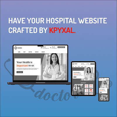 Hospital Website design ||- Kpyxal Solutions LLP branding graphic design hospital hospital website design ui uiux webdesign website