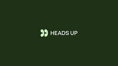 Heads Up Golf bird brand branding crow custom golf golfing green h identity logo mark monogram seal