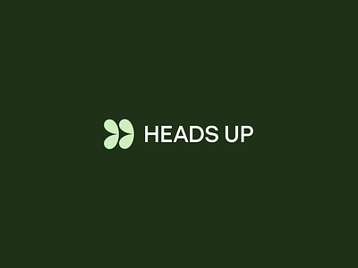 Heads Up Golf bird brand branding crow custom golf golfing green h identity logo mark monogram seal