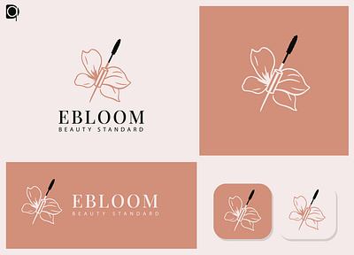 Minimal Logo design for Floral Mascara brand identity branding graphic design logo logo design minimal minimal logo