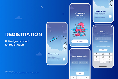 Travel App UI Concept design mobile ui ux