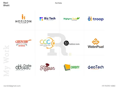 Portfolio branding logo mobile application ui uiux web design