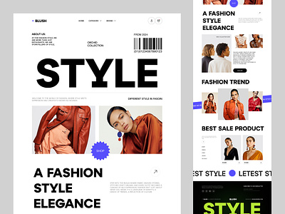 Fashion E-Commerce Website brand clothing e commerce ecommerce fashion fashion web fashion website home page homepage landing page landingpage layout design lookbook style typography uidesign userinterface web design webdesign website