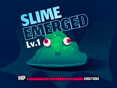 Slime character design concept game graphic design illustration jrpg monster monster concept monster design rpg slime vector vector illustration