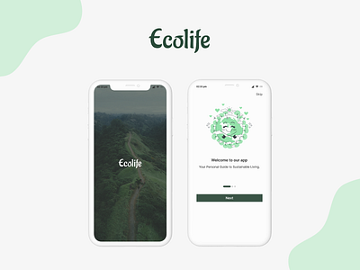 Ecolife Mobile App design figma mobile ui ux