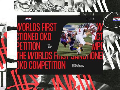 OKDC Concepts football landing league sports team webflow website