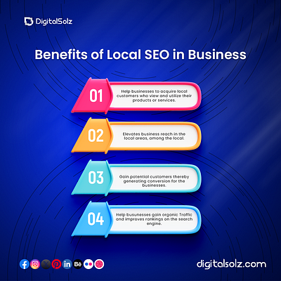 Benefits of local SEO in Business branding business business growth design digital marketing digital solz illustration marketing social media marketing ui