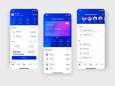 Mobile banking App 3d defi finance fintech mobile mobile design money pay pay app payment product design recieve send transfer ui uiux ux wallet wallet design