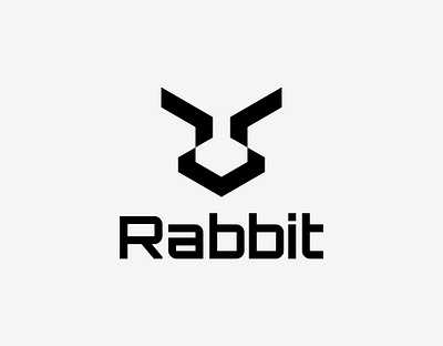 Rabbit Abstract Modern Logo Design abstract branding bunny design ear easter face futuristic geometric graphic design hare head illustration logo logo design minimal minimalist modern rabbit simple