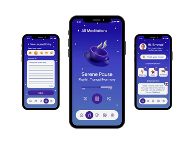 Mobile app for Mental Health - Inkly design designer mobile mobiledesign ui uiux ux