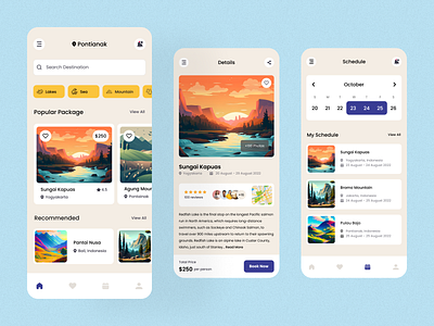 App UI for Explore Ease app ui carvingdezine figma flat design graphic design illustration illustrator minimal mobile mobile app travel travel app travel ui ui ui design ui ux ux vector