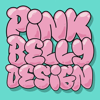Pink Belly Design design digital art digital graffiti digital lettering fresco graffiti graphic design graphic designer lettering
