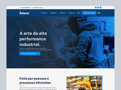 Website for Infasul Industry figma industry ui ui design ux design web design website