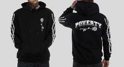 Poverty custom text hoodie brand branding clothing customtext design hoodie illustration silkscreen tee tshirt tshirtdesign