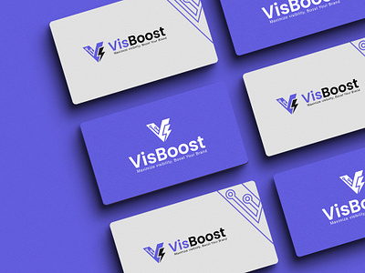 VisBoost Logo design boost branding designer digital marketing graphic design logo logo design