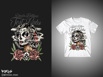La Muerte Tshirt Design apparel cannabis cannabis tshirt design clothing lamuerte lamuertetshirt photoshop tee tshirt tshirtdesign