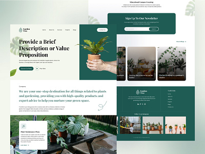 Plant Care🪴 Landing Page UI Design design graphic design landing page landing page design plant care plant landing page plant love ui ui design ui ux web design website